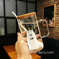 Maison décoration tasse de jus de jus de lait de café en verre